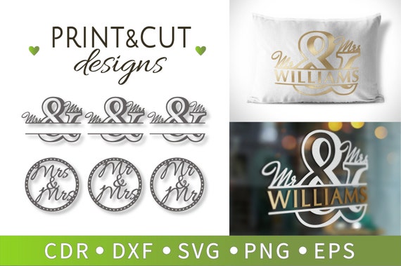 Download Get Free Svg Files For Cricut 6 Mr And Mrs Sign Name Etsy