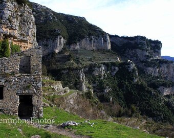 Italy Photography. Amalfi Coast Ruins, Italy. Hiking Path of the Gods. Landscape Photography. Digital Download