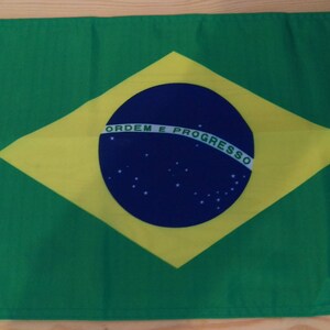 BRAZIL FLAG - 45cm x 30cm - 18" x 12" - Brazilian Flag