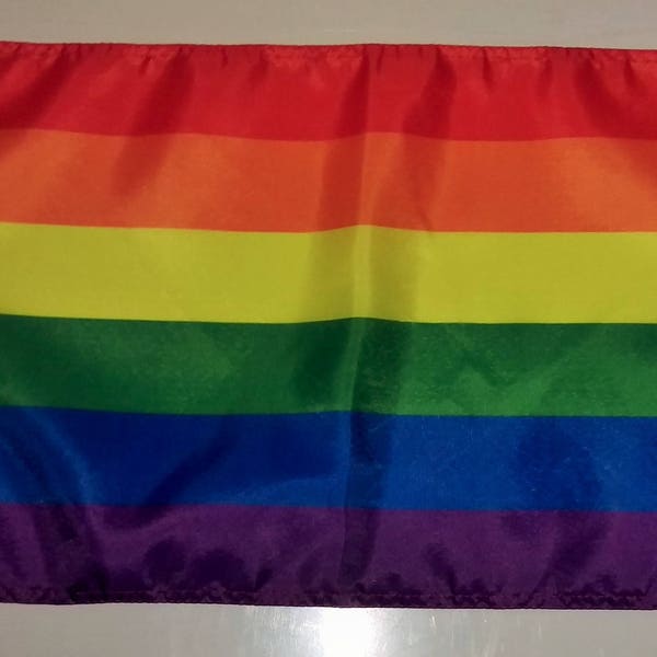 RAINBOW FLAG - 45cm x 30cm - 18" x 12" - Gay Pride