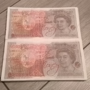 Neuheit Geld Servietten - 20er Packung - (50 Note)