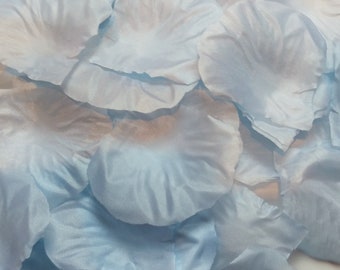 300 x BLUE Artificial Silk ROSE PETALS - *Wedding / Party Confetti*