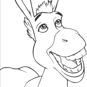 Shrek&#39;s Donkey - Die Cut Folded Book Pattern