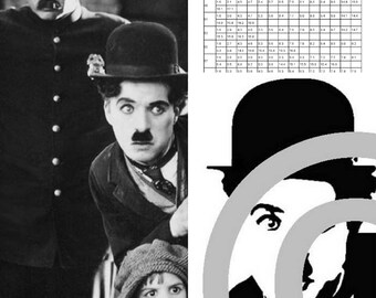 Charlie Chaplin - Die Cut Folded Book Pattern