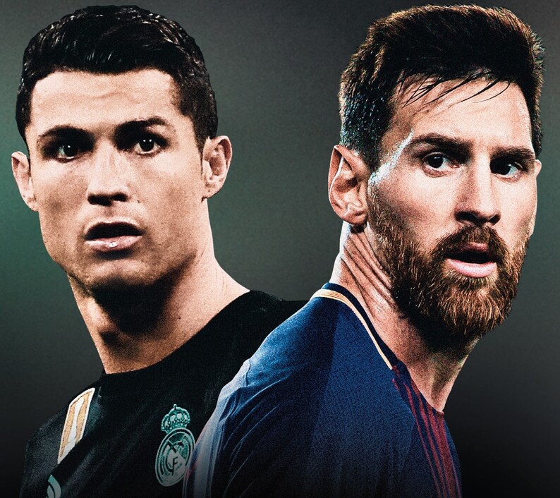 Cristiano Ronaldo Vs Messi - Die Cut Folded Book Pattern - Etsy