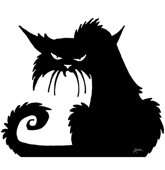 Chat Halloween Patron De Livre Plie Decoupe Etsy