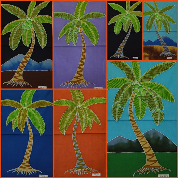 Paneles de arte alto Batik de palmera Paneles de arte alto Batik de palmera