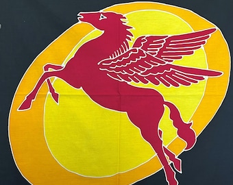 Pegasus Batik Art Panels, 22" x 22" - Hand Painted, One of a Kind