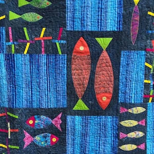 Fish and Chips Quilt Pattern by Quilting Fabrications Leslie Edwards
