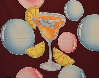 Margarita Batik Art Panels, 22" x 22" - Hand Painted, One of a Kind