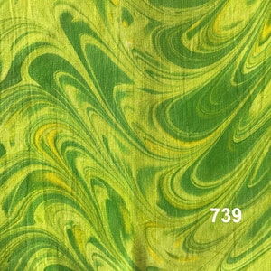 Marble Orange & Yellows Malaysian Artisan Hand Dyed Fabric MARX739 LEMON/LIME