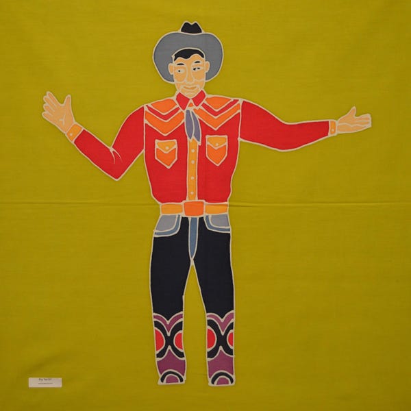 Big Tex Batik Art Panels, 22" x 22" - One of a Kind, Hand Painted