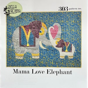 Mama Love Elephant Pattern by Belle Nonna Design Studio