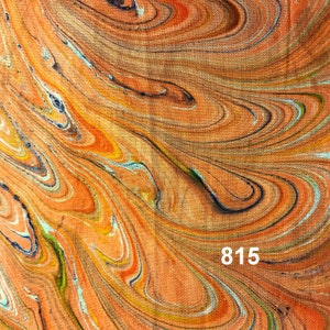 Marble Orange & Yellows - Malaysian Artisan Hand Dyed Fabric -