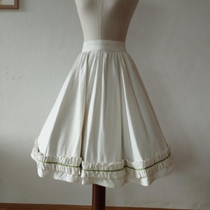 Unique 1950s Style Novelty Circle Skirt | Handmade Full Gathered Circle Skirt