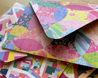 Handmade envelopes (large) from decorative card stock