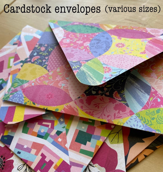 Handmade Envelopes small From Decorative Card Stock 