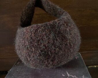 Möbius felted basket