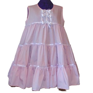 Gestuftes Baumwollkleid, Rosa, Sissy, Lolita, Kostüm, Rave, Cosplay, Maßgeschneidert