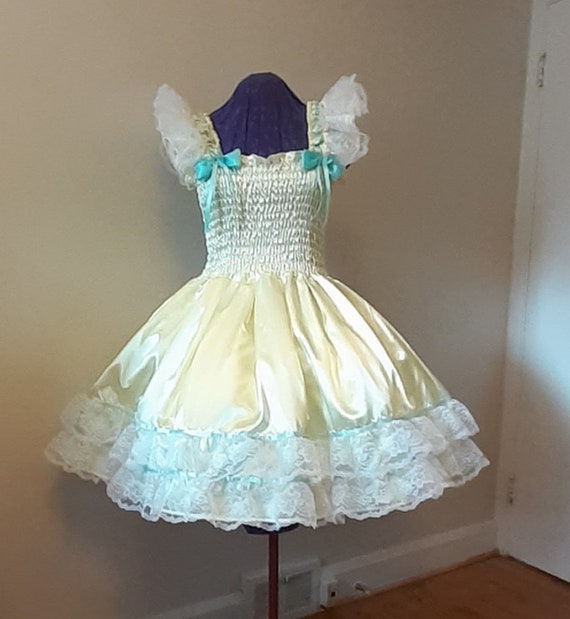 Sissy Party Dresses Yellow