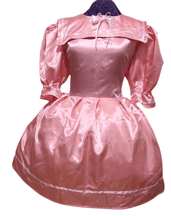 sailor satin dress Cut Out Maxi Dress with Sailor Collar-Fucsia 10