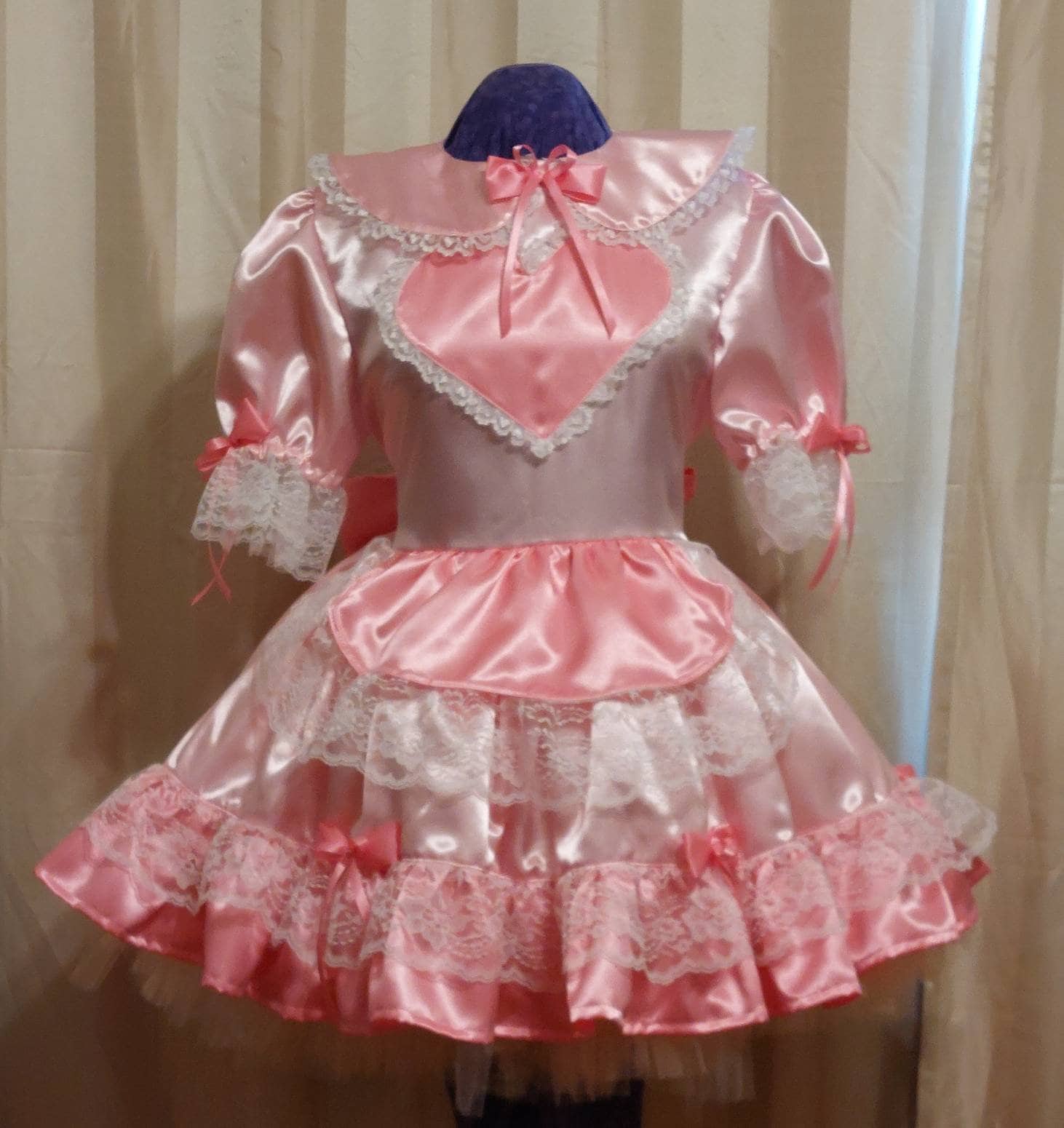 家畜　女装 愛らしいシシードレス、ピーターパンカラー、エプロン、ネクタイ、ロリータ、女装、カスタムメイド、パーティー、お祝い、レイブ、コスプレ用 - Etsy 日本