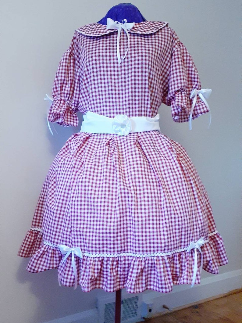 Bonnie Lavender Gingham Sissy Dress Lolita Adult Baby Cross - Etsy