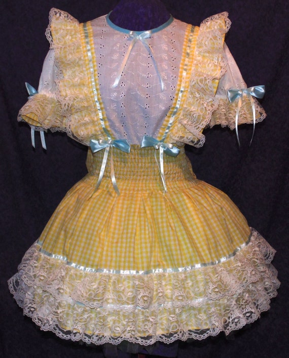 Sissy Party Dresses Yellow