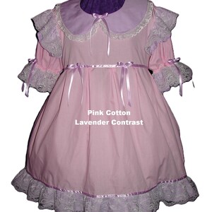 Frilly Mint Dress, Peter Pan Collar, Contrast Trim, costume, Rave, Cosplay, Custom Made image 2