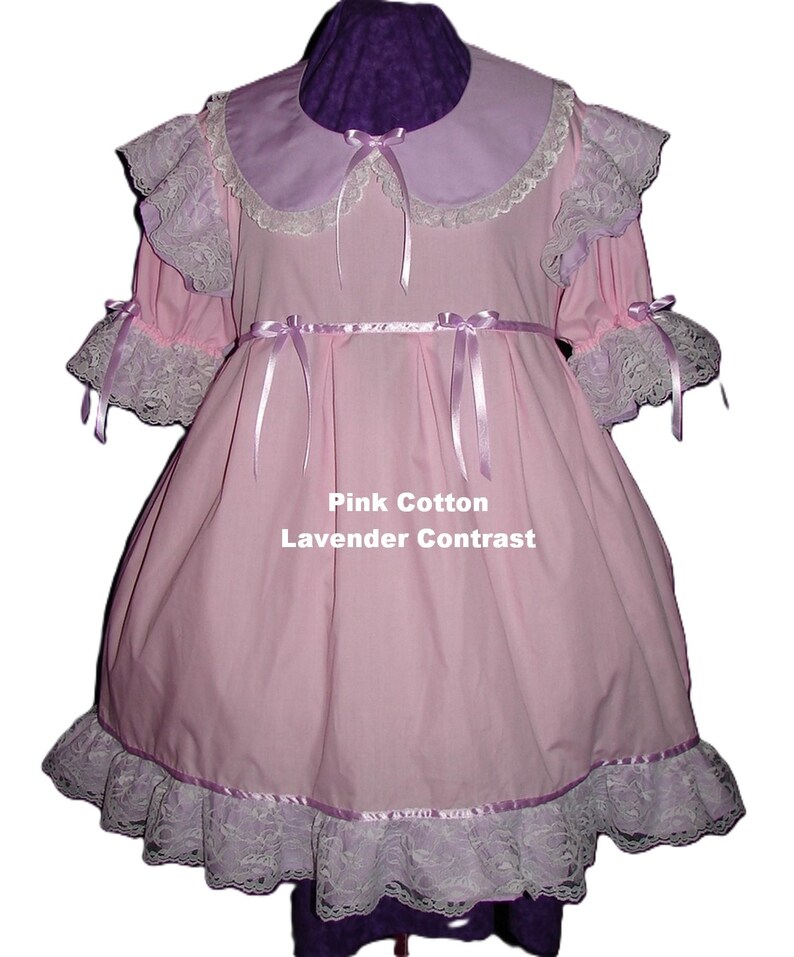 Frilly Mint Dress, Peter Pan Collar, Contrast Trim, costume, Rave, Cosplay, Custom Made image 2