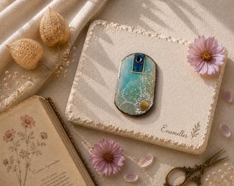 Copper Enamel Charms for Jewelry Making  , Modern Boho Components , breloques Artisanales en Cuivre Émaillé , Handmade in France