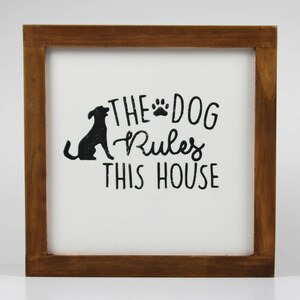 Dog Sign Home Decor Rustic Decor Ideas Wall Decor Wood Dog Sign Best Dog Lover Gifts Signs For Dogs Dog Wood Sign image 2