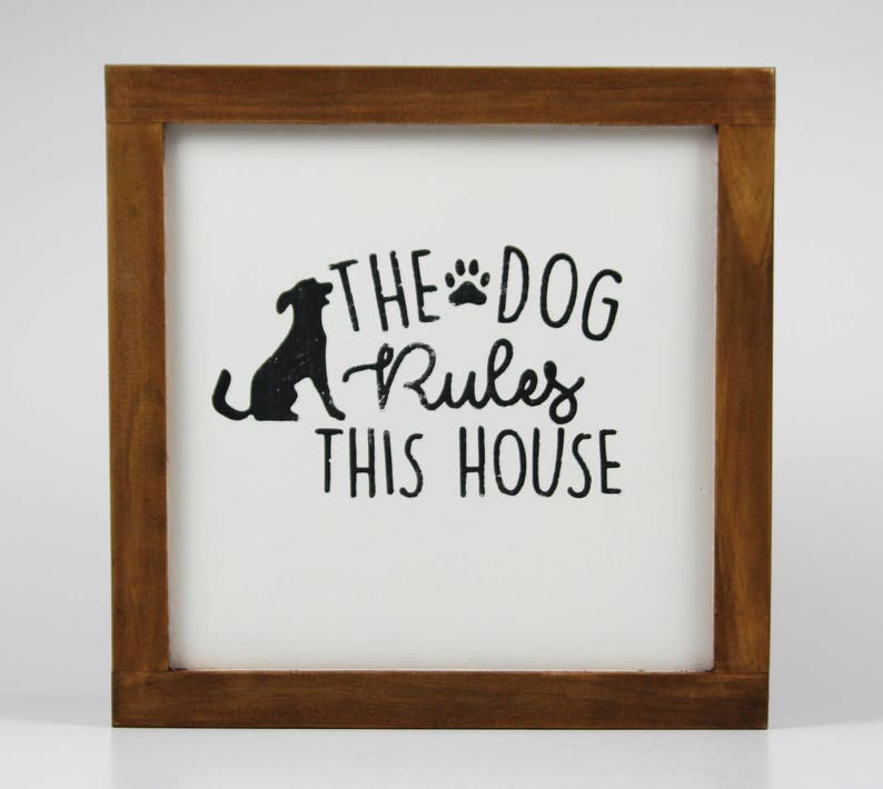 Dog Sign Home Decor Rustic Decor Ideas Wall Decor Wood Dog Sign Best Dog Lover Gifts Signs For Dogs Dog Wood Sign image 2