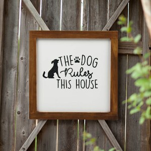 Dog Sign Home Decor Rustic Decor Ideas Wall Decor Wood Dog Sign Best Dog Lover Gifts Signs For Dogs Dog Wood Sign image 1