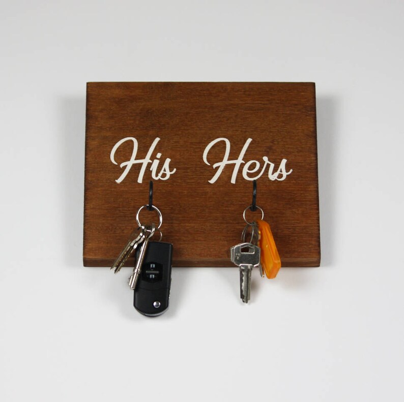 His and Hers His and Hers Gift Entryway Organiser Wood - Etsy Australia