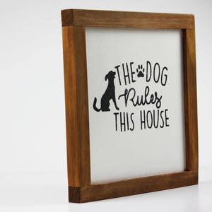 Dog Sign Home Decor Rustic Decor Ideas Wall Decor Wood Dog Sign Best Dog Lover Gifts Signs For Dogs Dog Wood Sign image 3