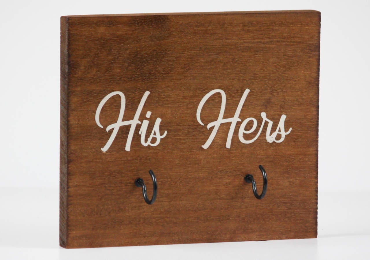 His and Hers His and Hers Gift Entryway Organiser Wood - Etsy Australia