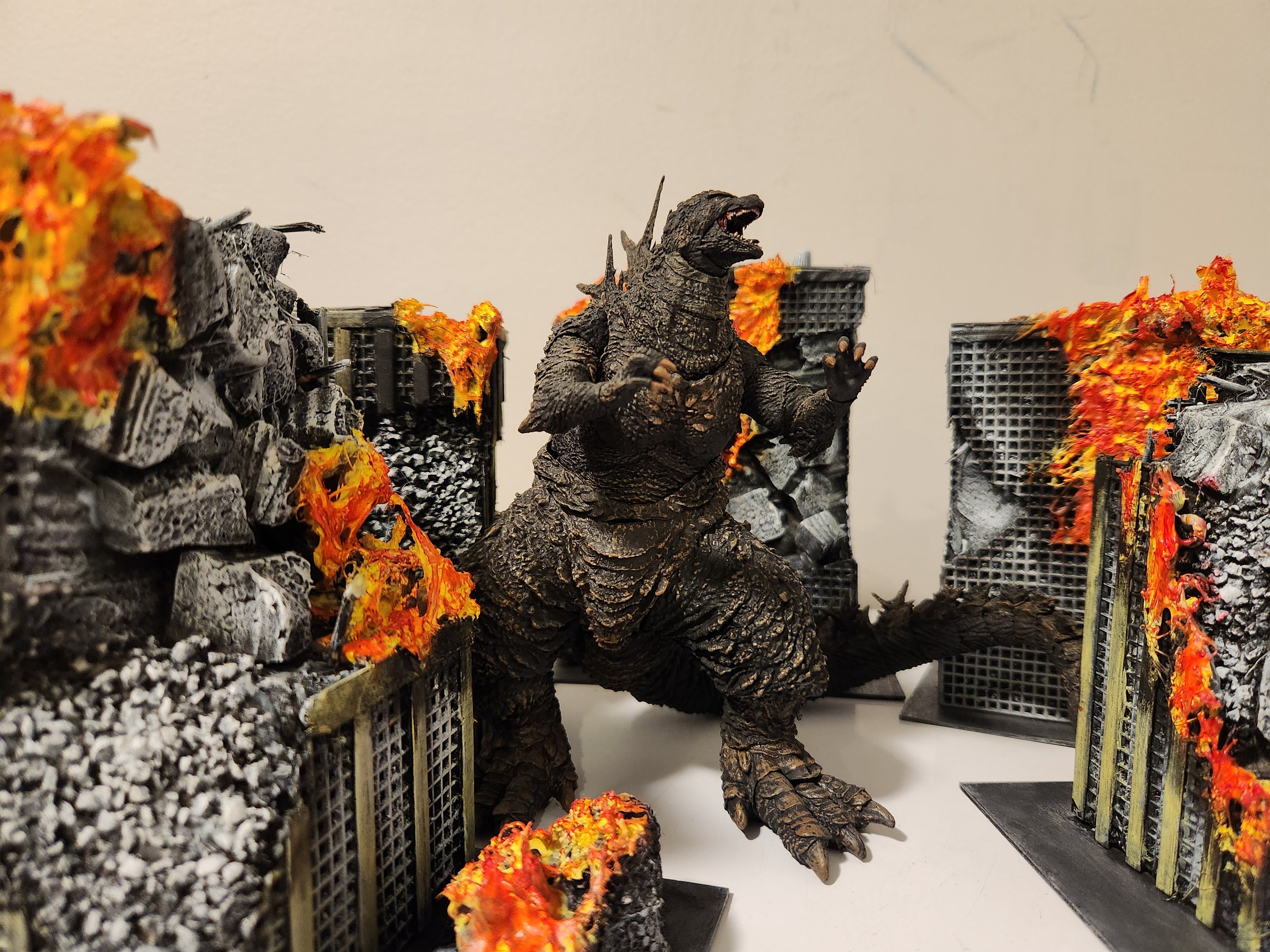 Godzilla Buildings for Display Monsterarts Hiya Neca Scale - Etsy