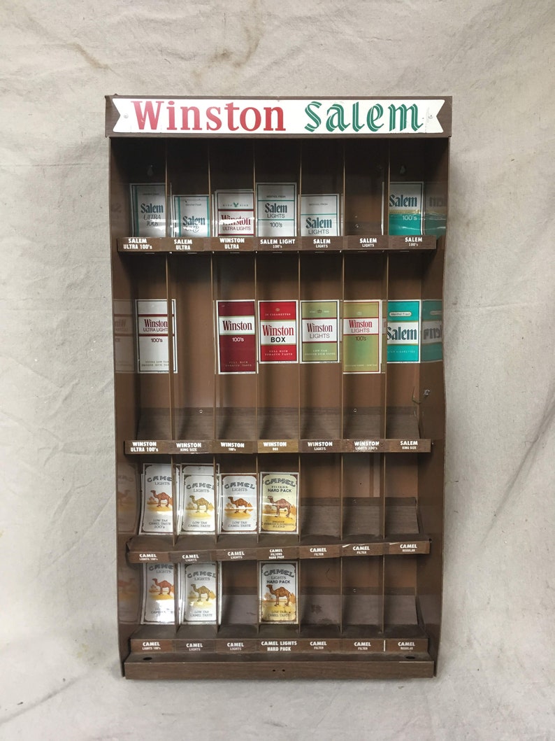 Winston Salem 1970s Cigarette Display Case | Etsy