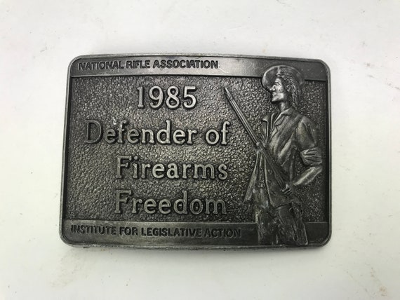 NRA National Rifle Association 1985 Belt Buckle - image 4