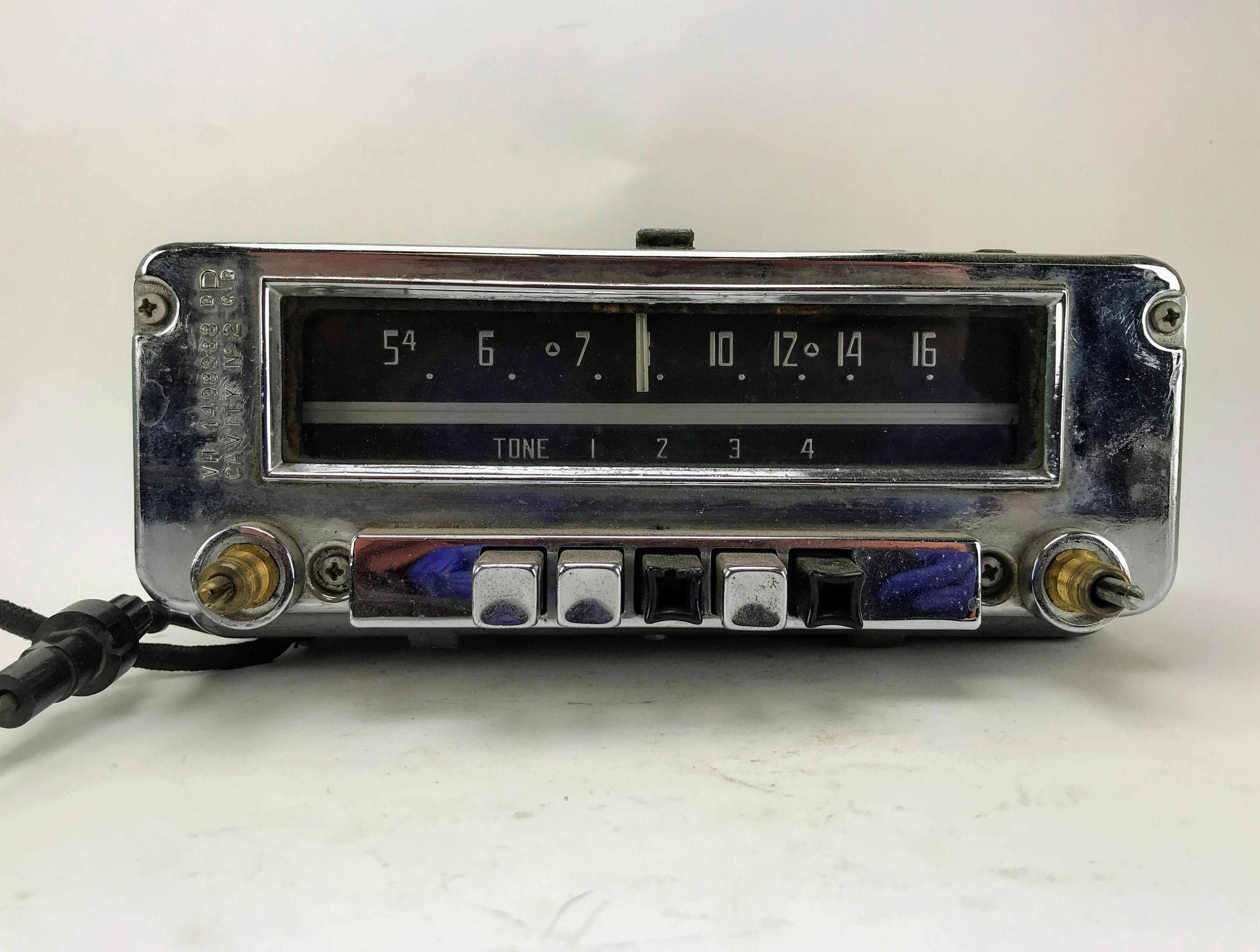 Classic In Dash Car Radio with Push Buttons MoPar Model 608 Etsy