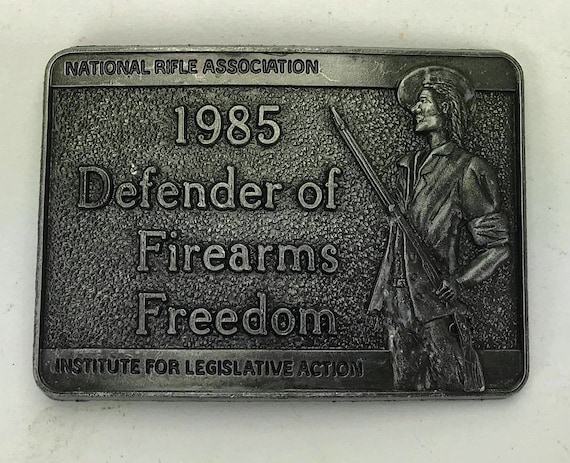 NRA National Rifle Association 1985 Belt Buckle - image 1