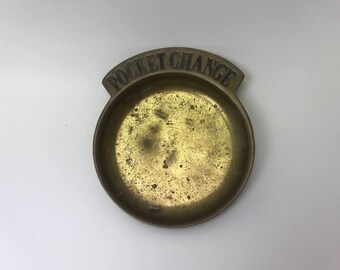 Pocket Change Dish, Brass