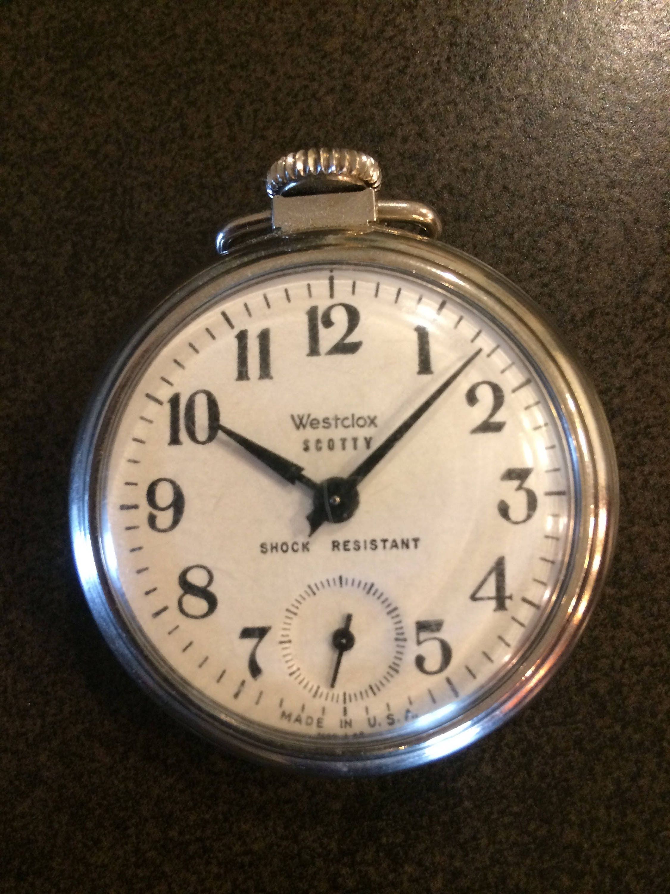 Westclox scotty store pocket watch price