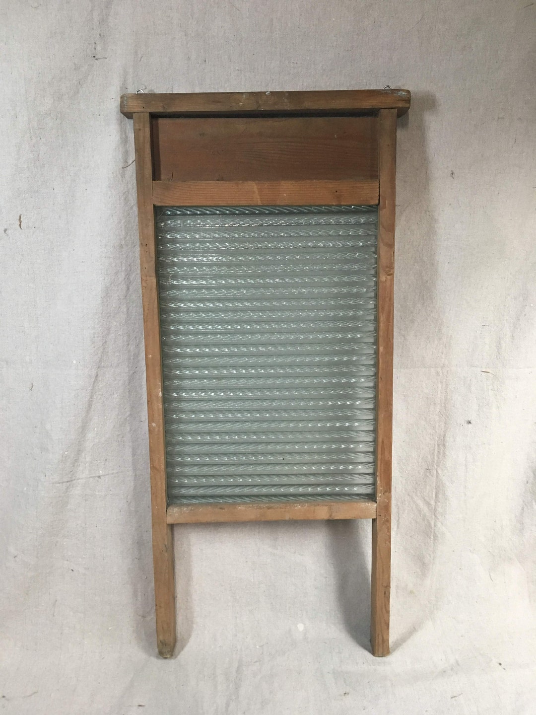 Old Washboard, Ripple Glass and Wood Frame Etsy
