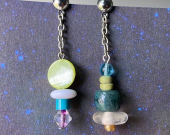 balance mismatched earrings