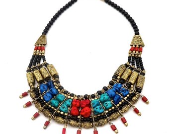 Collier multi-rangs ethnique chic