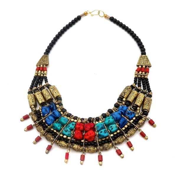 Collier multi-rangs ethnique chic