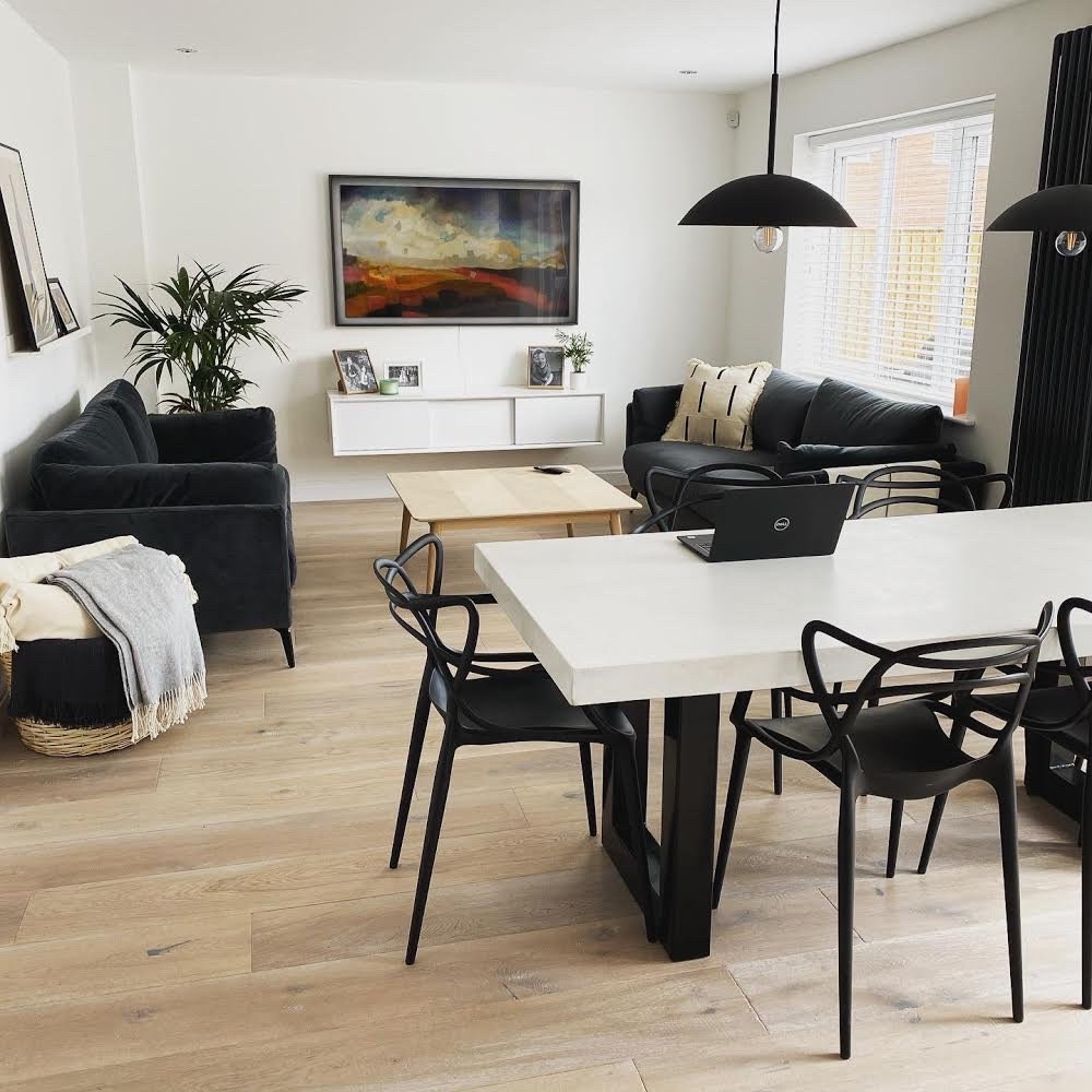 Solid Polished Concrete Dining Table - Etsy UK