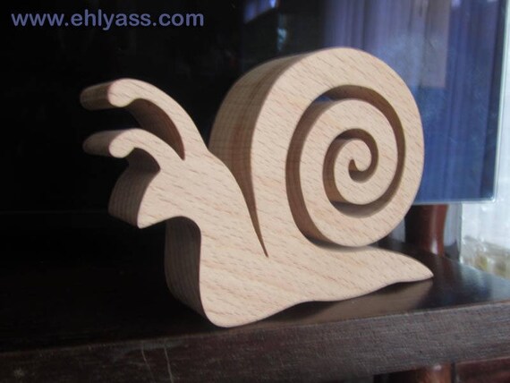 Sculpture en bois Escargot 2 en chantournage